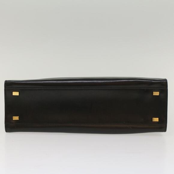 CELINE Hand Bag Leather Black - Picture 9 of 12